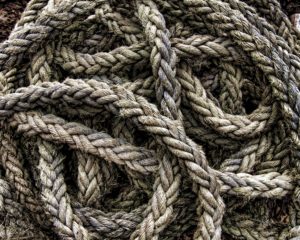 close up view of rope